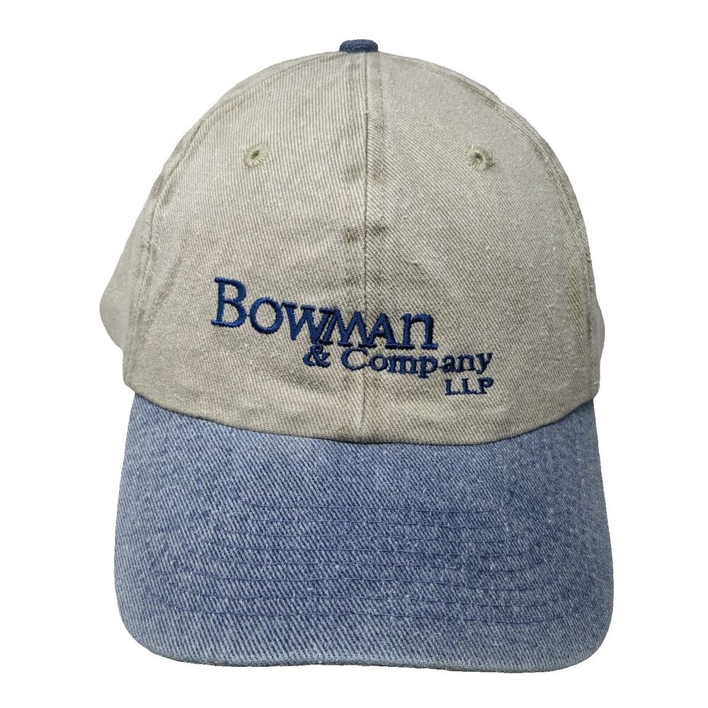 Toppers Baseball Cap Beige Blue One Size Bowman & Company LLP Denim Brim Hat